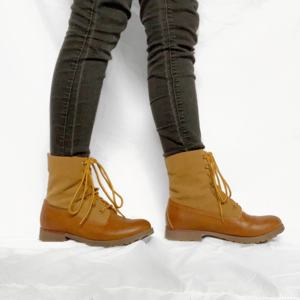 Women’s Rock And Candy Brown faux leather boots